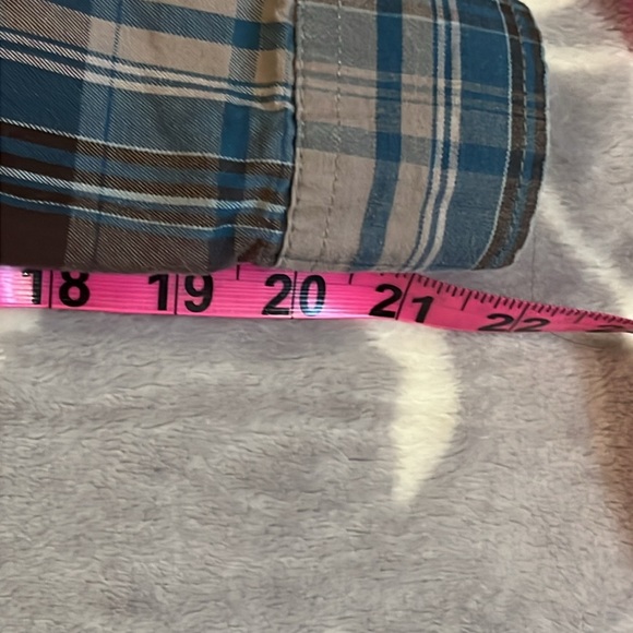 Roper Western Shirt Brown/ Blue Plaid  Print Snap Up  Sz XL Boys - Picture 12 of 12